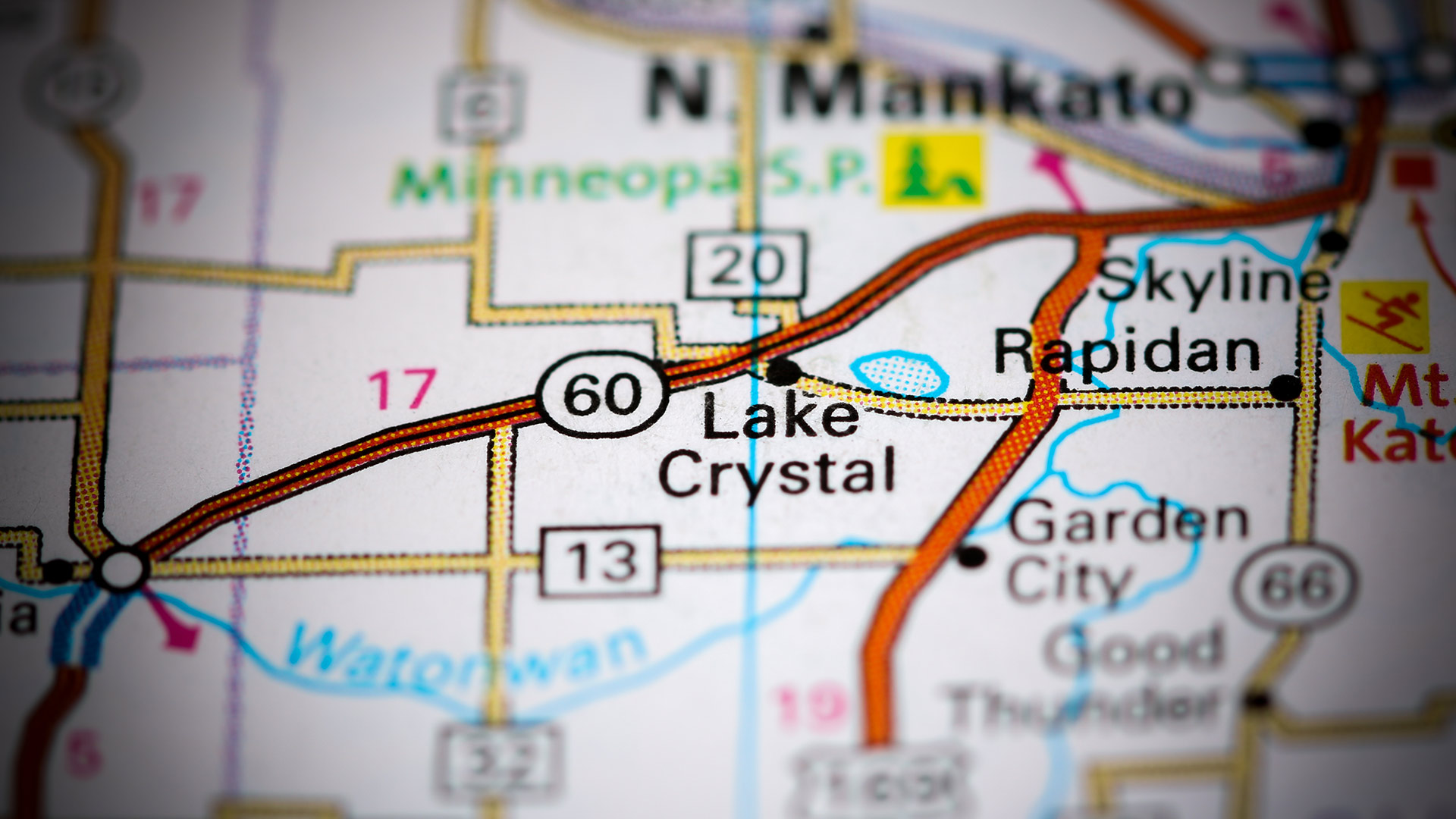 Lake Crystal Map.